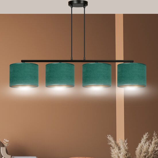 Emibig Emibig Fredensborg belle large suspension verte ronde 4x E27 - Idéale pour créer une ambiance chaleureuse