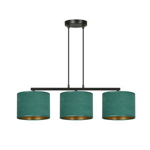 Emibig Fredensborg hanglamp groen rond kappen 3x E27