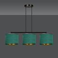 Fredensborg hanging lamp green round shades 3x E27