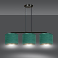 Fredensborg hanging lamp green round shades 3x E27