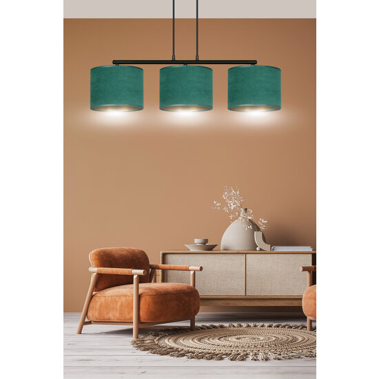 Emibig Emibig Fredensborg hanglamp groen rond kappen 3x E27 - Creëer een sfeervolle ambiance in uw ruimte