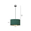 Fredensborg hanging lamp green round E27