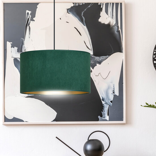 Fredensborg hanging lamp green round E27