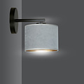 Emibig Emibig Bornholm elegante grijze ronde wandlamp E27 - Perfect voor een stijlvolle inrichting