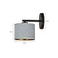Emibig Emibig Bornholm elegante lámpara de pared redonda gris E27 - Ideal para una iluminación interior con estilo