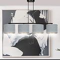 Bornholm mooie brede hanglamp grijs rond 4x E27