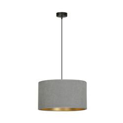 Bornholm hanging lamp gray round E27