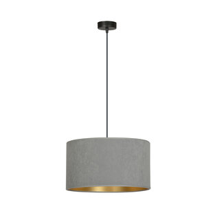 Bornholm hanging lamp gray round E27