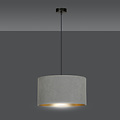 Bornholm hanging lamp gray round E27