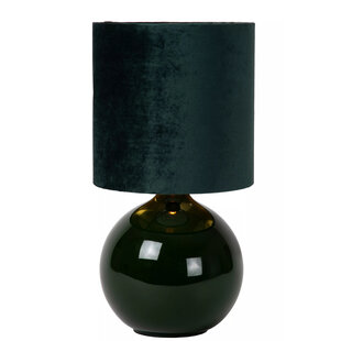 Lámpara de mesa Estefan pequeña verde oscuro 1xE27