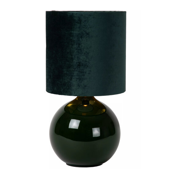 Estefan small dark green table lamp 1xE27