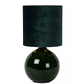 Estefan petite lampe de table vert foncé 1xE27
