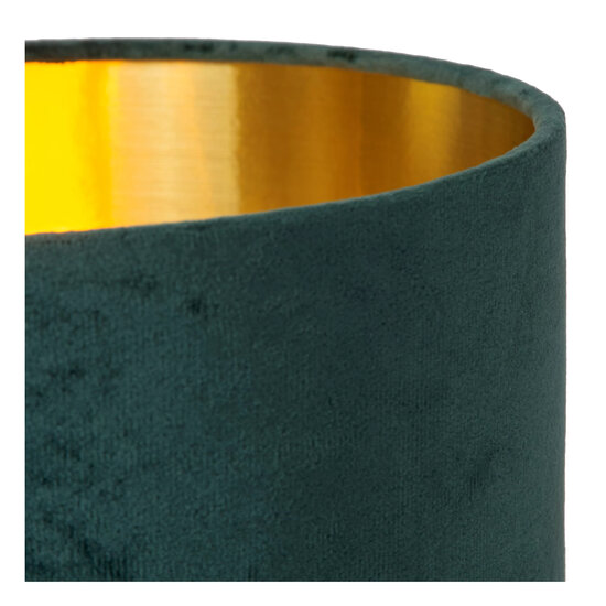 Lámpara de mesa Estefan pequeña verde oscuro 1xE27