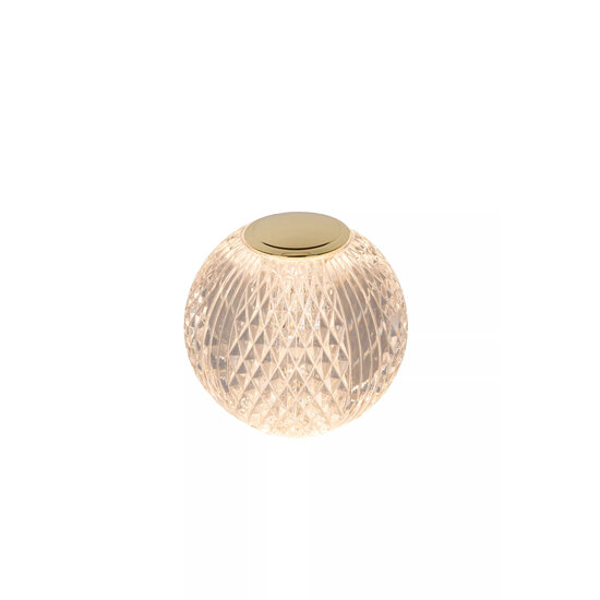 Cindy rechargeable transparent table lamp 2700K dimmable in 3 steps