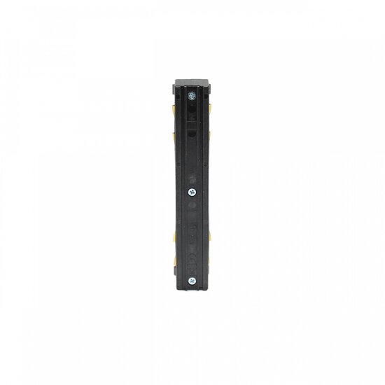 Power connector for 48V high track voltage rail connector straight through