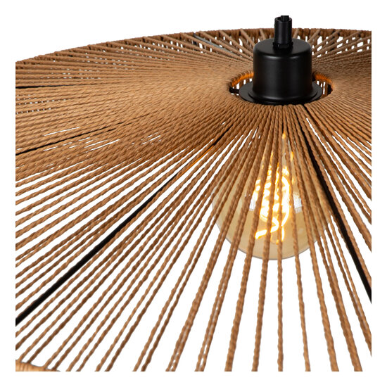 Dunya hanglamp naturel in geweven papier 1x E27 diameter 50 cm