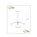 Dunya hanging lamp natural in woven paper 1x E27 diameter 50 cm