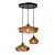 Lampe suspendue ronde Dunya naturelle en papier tissé 3x E27