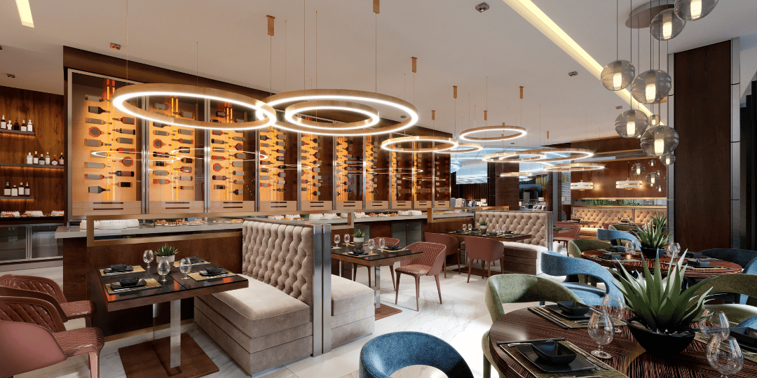 How lighting can influence the atmosphere in a restaurant
