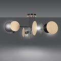 Emibig Emibig Turku exceptional ceiling lamp black with wood 4X E27 - Perfect lighting for any space