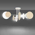Turku exceptional white ceiling lamp wood 4X E27