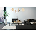 Turku uitzonderlijke witte plafondlamp hout 4X E27