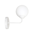 Emibig Emibig Lahti lampe murale blanche simple avec verre blanc 1x E14 - Idéale pour créer une atmosphère chaleureuse dans n'importe quelle pièce