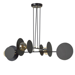 Emibig Pori schwarze Hängeleuchte 4xE27 Design