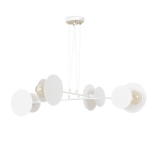 Emibig Pori witte hanglamp 4xE27 design