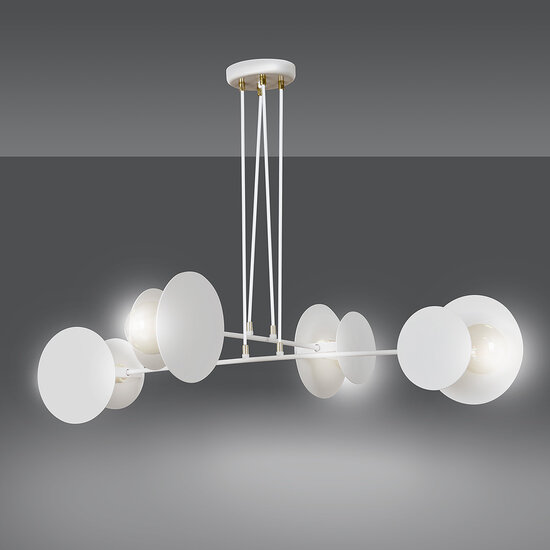 Emibig Emibig Pori lampe suspendue blanche 4xE27 design - Parfaite pour un éclairage élégant