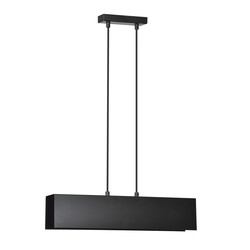 Vaasa 2L zwarte hanglamp balk 2x E27