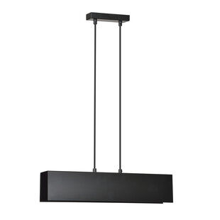 Vaasa 2L zwarte hanglamp balk 2x E27