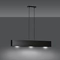 Emibig Emibig Vaasa 3L lámpara colgante negra 3x E27 - Ideal para crear un ambiente acogedor
