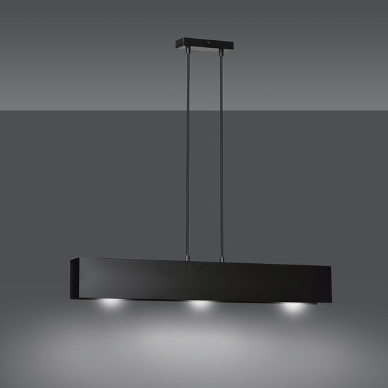 Emibig Emibig Vaasa 3L lampe suspendue noire 3x E27 - Idéale pour une ambiance chaleureuse
