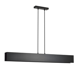 Vaasa 4L black hanging lamp beam 4x E27