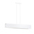 Vaasa 3L white hanging lamp beam 3x E27