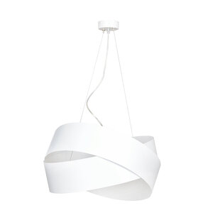 Lampe suspendue design blanche Rovaniemi 3x E27