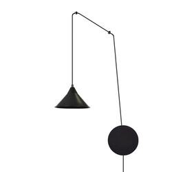 Emibig Joensuu 1L Wandleuchte Pendelleuchte Schwarz 1x E27