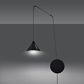 Emibig Emibig Joensuu 1L lámpara de pared lámpara colgante negra 1x E27 - Iluminación arquitectónica ideal para cualquier espacio