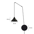 Joensuu 1L applique suspension noir 1x E27