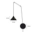 Emibig Emibig Joensuu 1L lámpara de pared lámpara colgante negra 1x E27 - Iluminación arquitectónica ideal para cualquier espacio