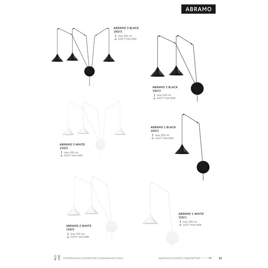 Emibig Emibig Joensuu 1L lámpara de pared lámpara colgante negra 1x E27 - Iluminación arquitectónica ideal para cualquier espacio