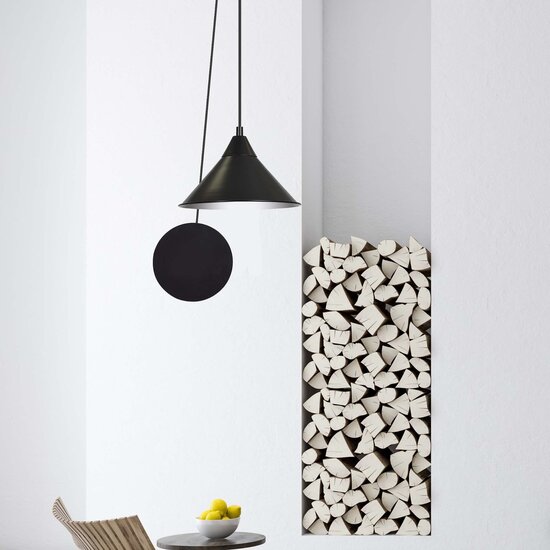 Emibig Emibig Joensuu 1L wandlamp pendellamp zwart 1x E27 - Perfecte architectverlichting voor elke ruimte