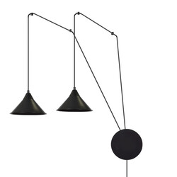 Emibig Joensuu 2L applique lampe pendante noire 2x E27