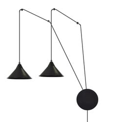 Emibig Joensuu 2L wall lamp pendant lamp black 2x E27