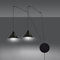 Emibig Emibig Joensuu 2L applique lampe pendante noire 2x E27 - Éclairage architectural idéal pour tout espace