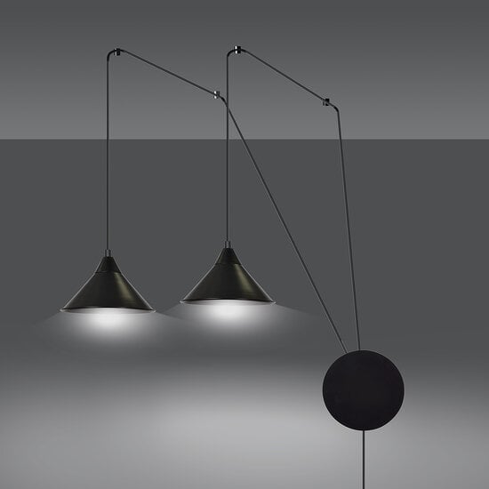Emibig Emibig Joensuu 2L wall lamp pendant lamp black 2x E27 - Ideal architectural lighting for any space