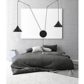 Joensuu 2L wall lamp pendant lamp black 2x E27