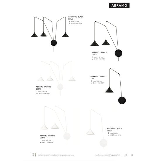 Emibig Emibig Joensuu 2L wall lamp pendant lamp black 2x E27 - Ideal architectural lighting for any space
