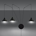 Emibig Emibig Joensuu 3L wall lamp pendant lamp black 3x E27 - Sleek lighting for any space